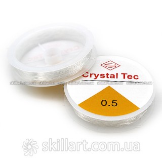 Силиконовая леска-резинка Crystal Tec 0,5мм (13,5м) прозрачная